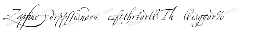 Zapfino ExtraLT Liga字体转换
